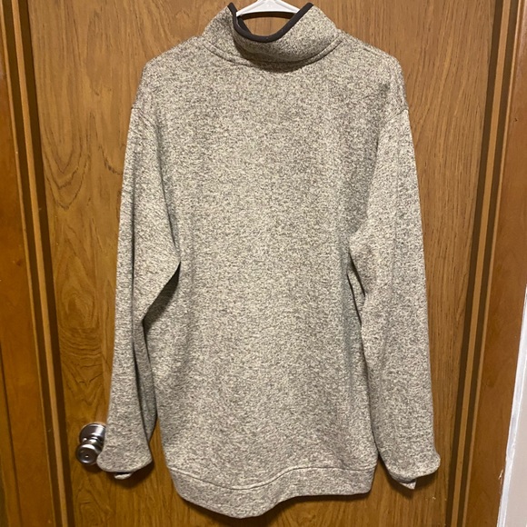 Eddie Bauer Fleece Snap Sweater Adult TXL Mock Pullover Mens-Like New. - Picture 3 of 3